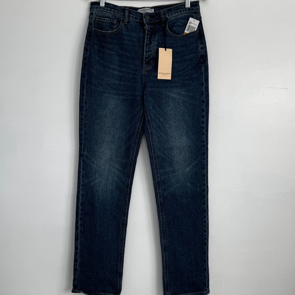NWT Scotch & Soda "The Sky" Highest Rise Straight Jeans Tribeca Blue Size 8/29 - Picture 5 of 16
